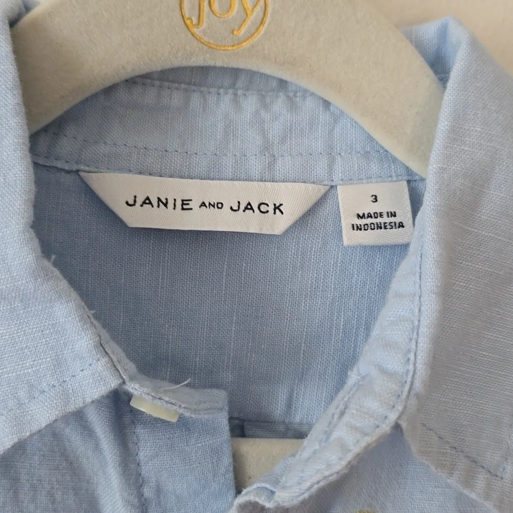 Janie and Jack Toddler Boy Button Down Shirt sz 3